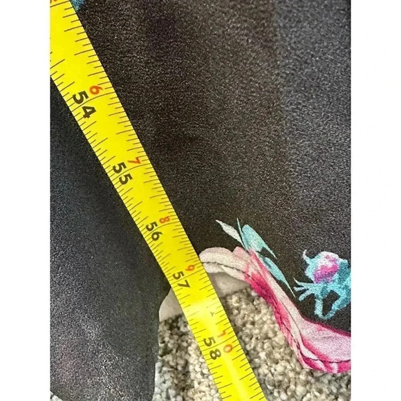 Torrid Women's Size 12 Black‎ & Pink Floral Georgette Sleeveless Maxi Dress - Picture 4 of 8